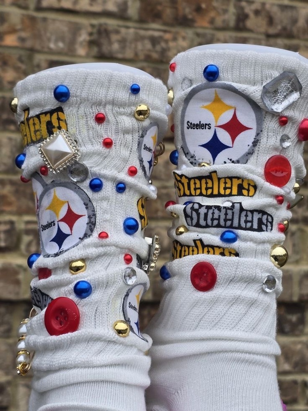 Custom Steelers socks